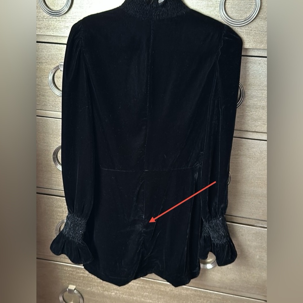 Zara Velvet Black Mini Dress (NWOT) - Picture 9 of 9